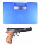 Umarex Walther CP88 Competition .177 CO2 air pistol with textured wooden grips, adjustable sights