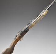 Acciaio 12 bore single barrelled folding poacher's shotgun with chequered semi-pistol grip and