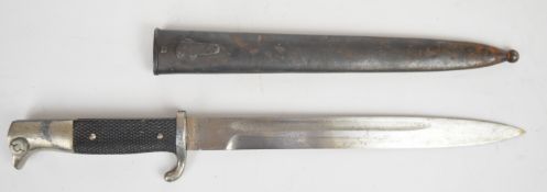German KS98 pattern bayonet with Emil Voos and maker's mark to ricasso, 25cm fullered blade and