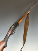 Beretta 20 bore single barrelled folding poacher's shotgun with chequered semi-pistol grip and