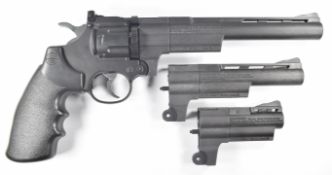 Crosman Triple Threat .177 CO2 air pistol / revolver with named and textured grips, 10-shot