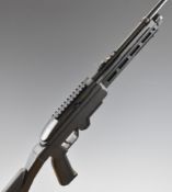 Crosman 1077 TAC repeater .177  CO2 air rifle with textured pistol grip, composite skeleton stock,