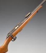 BRNO Model 2 .22 bolt-action rifle with chequered semi-pistol grip, multi-shot magazine, sling