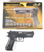 Magnum Research Baby Desert Eagle 6mm CO2 airsoft pistol with monogrammed and textured grips,