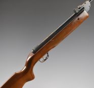 Perfecta Model 75 .22 (marked cal 4.5) air rifle with semi-pistol grip, raised cheek piece and