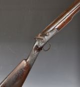 Lacy & Co of London percussion hammer action blunderbuss with sprung bayonet, named lock,