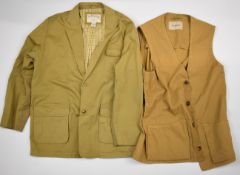 Two items of gentleman's shooting clothing comprising James Purdey & Sons Ltd shooting waistcoat
