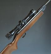 Weihrauch HW25 L .177 air rifle with semi-pistol grip, raised cheek piece and Apollo 4x32 scope,