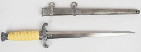 WW2 German Nazi Third Reich dagger with composite grip, WKC Solingen and maker's mark to ricasso,