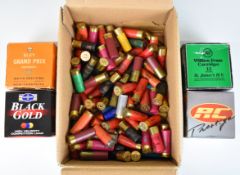 Two hundred 12 bore shotgun cartridges including Gamebore Black Gold, Eley Grand Prix, William Evans