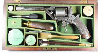 William Tranter Tranter's Patent 54 bore five-shot semi-hammerless revolver with spurred trigger.