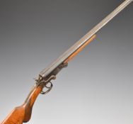 Parkemy .410 side by side hammer action folding poacher's shotgun with chequered semi-pistol grip