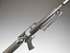Gunpower Stealth .22 FAC PCP air rifle with chequered composite pistol grip and forend, adjustable