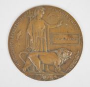 British WW1 Memorial Plaque / Death Penny for Thomas McGee