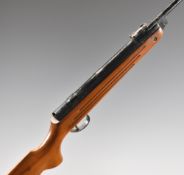 BSA Meteor Mk I .177 air rifle with semi-pistol grip, reeded forend, scope mounts and adjustable