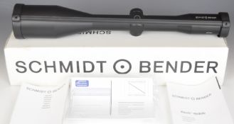 Schmidt & Bender Klassik 8x56 rifle scope with lens covers, unused in original box with