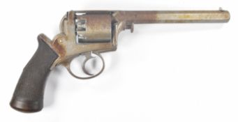 Deane Adams and Deane 54 bore five-shot semi-hammerless revolver with engraved trigger guard,