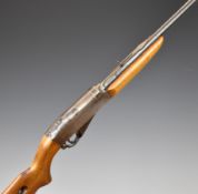 BSA Ralock .22 semi-automatic quick take down rifle with tube magazine to the butt loaded through