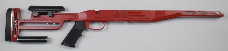 Dolphin Gun Company fully adjustable modular rifle stock with pistol grip.