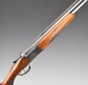 Baikal IJ-27-E 12 bore over and under ejector shotgun with engraved scenes of rabbits and birds to