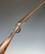 Thomas Turner 12 bore side by side shotgun with all over fine scroll engraving, named Westley