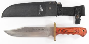 Winchester 'Bowie' knife with 22cm blade and sheath PLEASE NOTE:- Before bidding please ensure