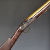 Brasher of London percussion converted from flintlock blunderbuss with named and engraved lock,