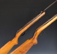 Two BSA .177 air rifles Cadet serial number B53018 and Cadet Major serial number CA90091, each