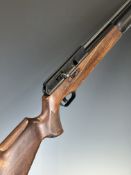 BSA Super 10 .22 PCP air rifle with chequered semi-pistol grip, raised cheek piece, adjustable