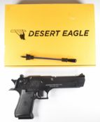 Cybergun Magnum Research Desert Eagle .50AE 6mm CO2 airsoft pistol with textured grips, multi-shot