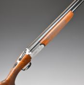 Sabatti Falcon 12 bore over and under ejector shotgun with engraved locks, underside, trigger guard,