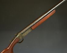 Deactivated Cooey model 84 12 bore single barrelled shotgun with semi-pistol grip and 30 inch