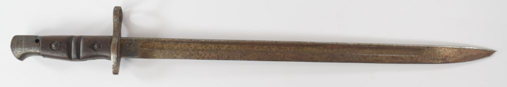 American WW1 1917 pattern Remington bayonet with good stamps to ricasso and a 43cm fullered blade