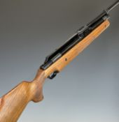 John Wiscombe JW 75 twin-piston recoilless .177 under-lever FAC air rifle with chequered semi-pistol