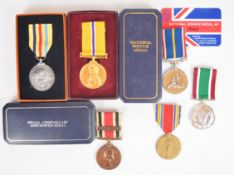 Six medals comprising Special Constabulary Medal named to Sgt Norman E McNaught, Canal Zone Medal,