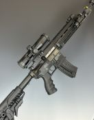 Heckler & Koch HK 416 D .22 semi-automatic assault style rifle with textured FAB AG-43 pistol