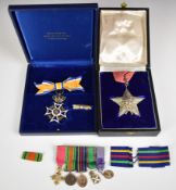 Order of Orange - Nassau in fitted box, together with an Order of Gurkha Dakshina Bahu, in box,