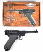 Umarex The Spirit of Legends P.08 Luger style .177 CO2 air pistol with chequered grips, serial