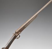 W J Jeffery & Co .410 single barrelled shotgun with chequered grip and forend and 26 inch