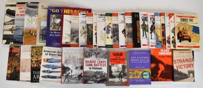 Approximately thirty military books including sixteen Osprey publications Dutch Belgian Troops of
