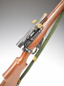 Short Magazine Lee-Enfield (SMLE) No. 4T .303 bolt-action service rifle with No 32 Mk 3 scope,