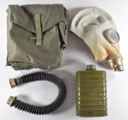 Eastern Bloc respirator with haversack, canister and connecting pipe