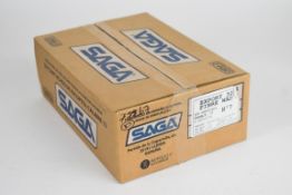 Two hundred and fifty 12 bore Saga Export 32g fibre wad 7 shot cartridges, all sealed in original
