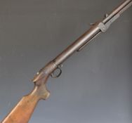 BSA .177 under-lever air rifle with chequered semi-pistol grip, adjustable trigger and sights,
