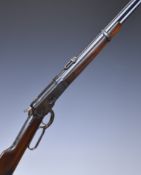 Winchester Model 1892 .44 WCF underlever repeating saddle carbine rifle for use by the British