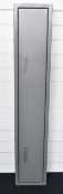 Metal shotgun or rifle gun cabinet, 132 x 24 x 16cm.