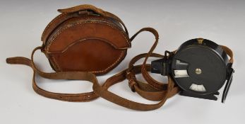 British WW1 compass by J Halden & Co, Manchester marked 241, 3020 and patent No1926, with leather