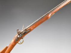 Flintlock musket with 'Tower' and crown over 'GR' cypher to the lock, brass trigger guard, butt