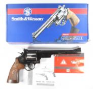 Umarex Smith & Wesson Model 29 .177 CO2 air pistol / revolver with monogrammed faux wooden grips and