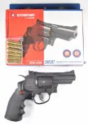 Crosman SNR 357 .177 CO2 air pistol / revolver with textured grips and adjustable sights, serial